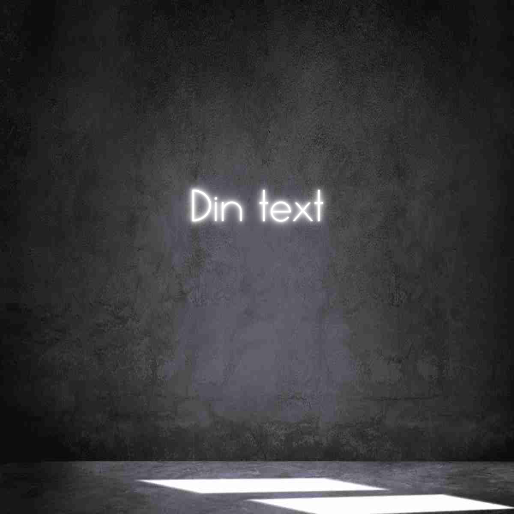 Anpassad neon: Din text