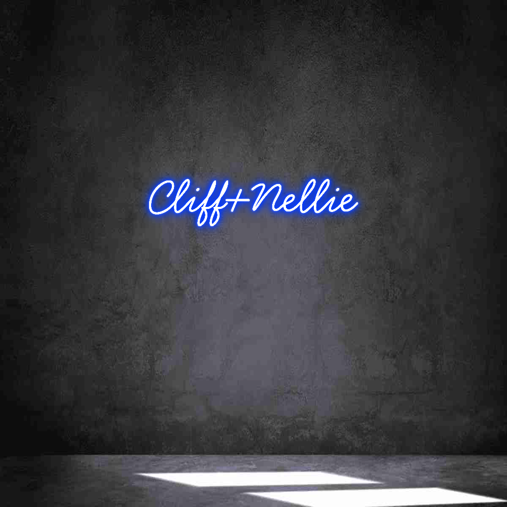 Anpassad neon: Cliff+Nellie