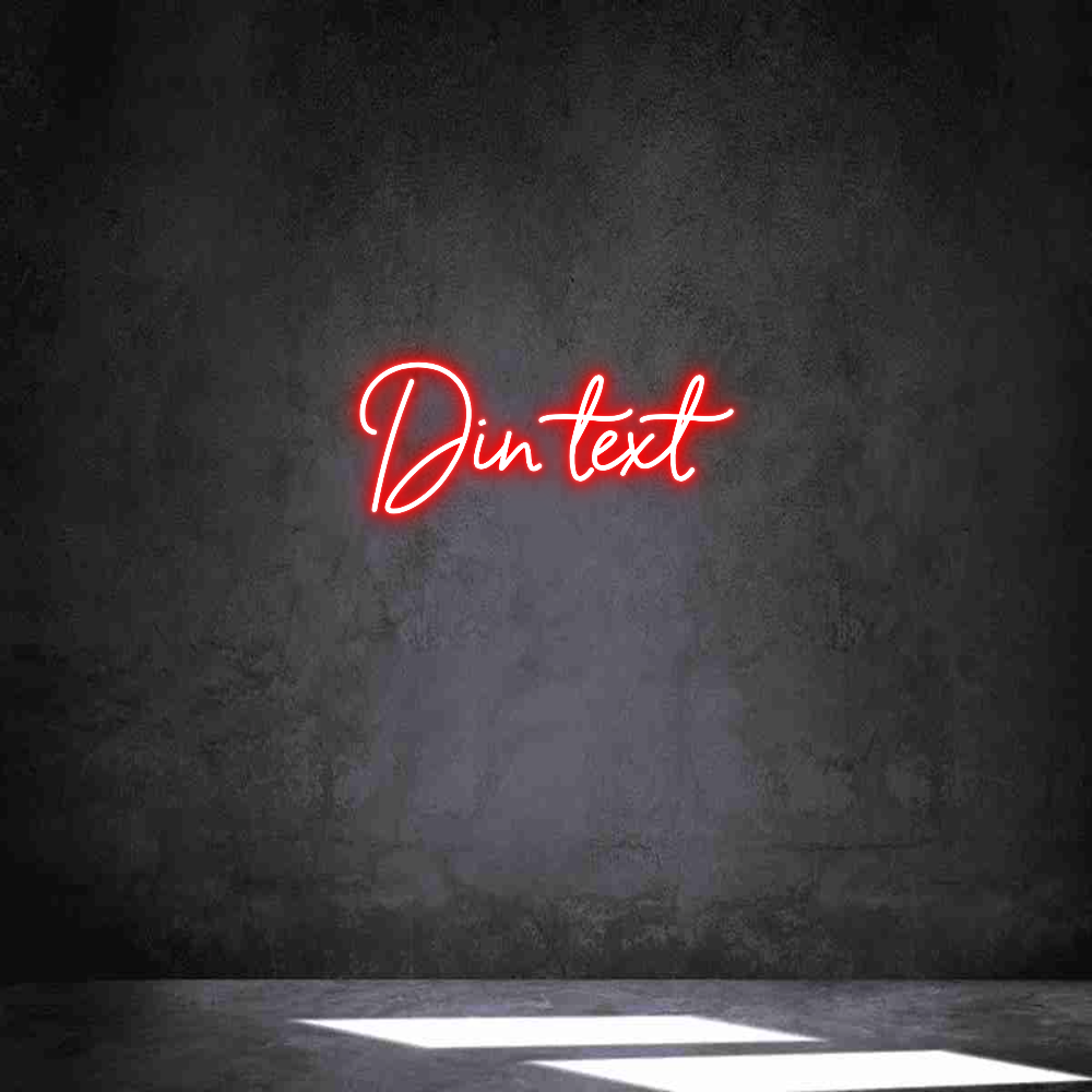 Anpassad neon: Din text