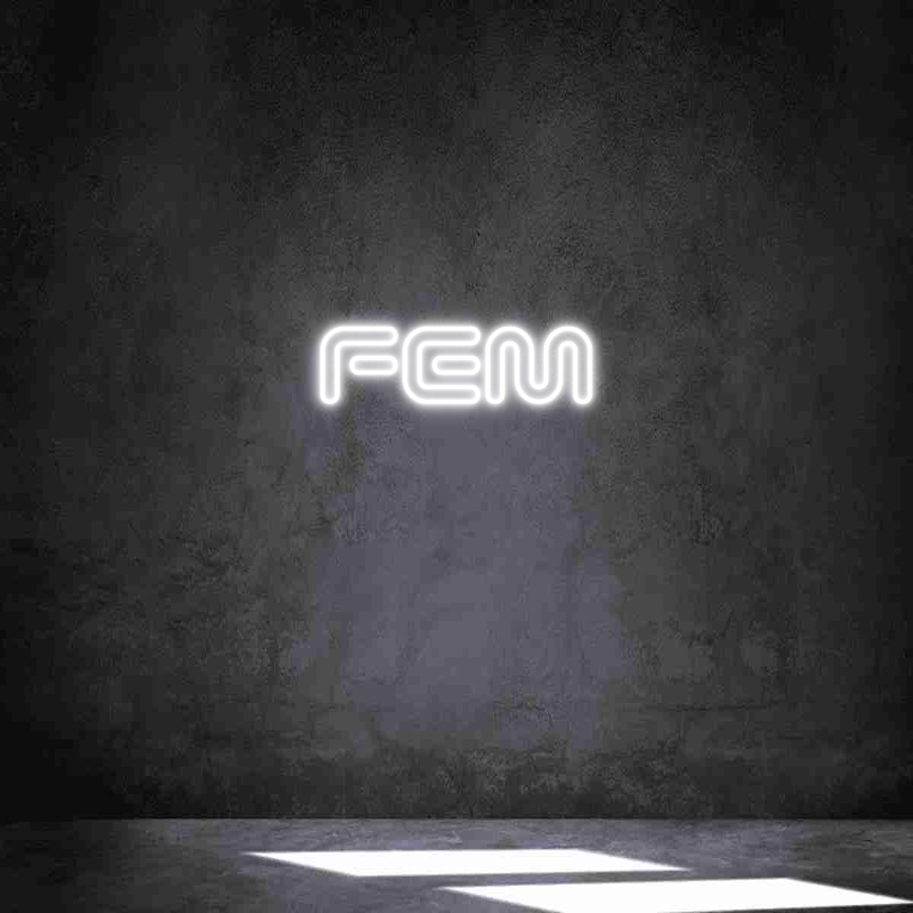Anpassad neon: FEM