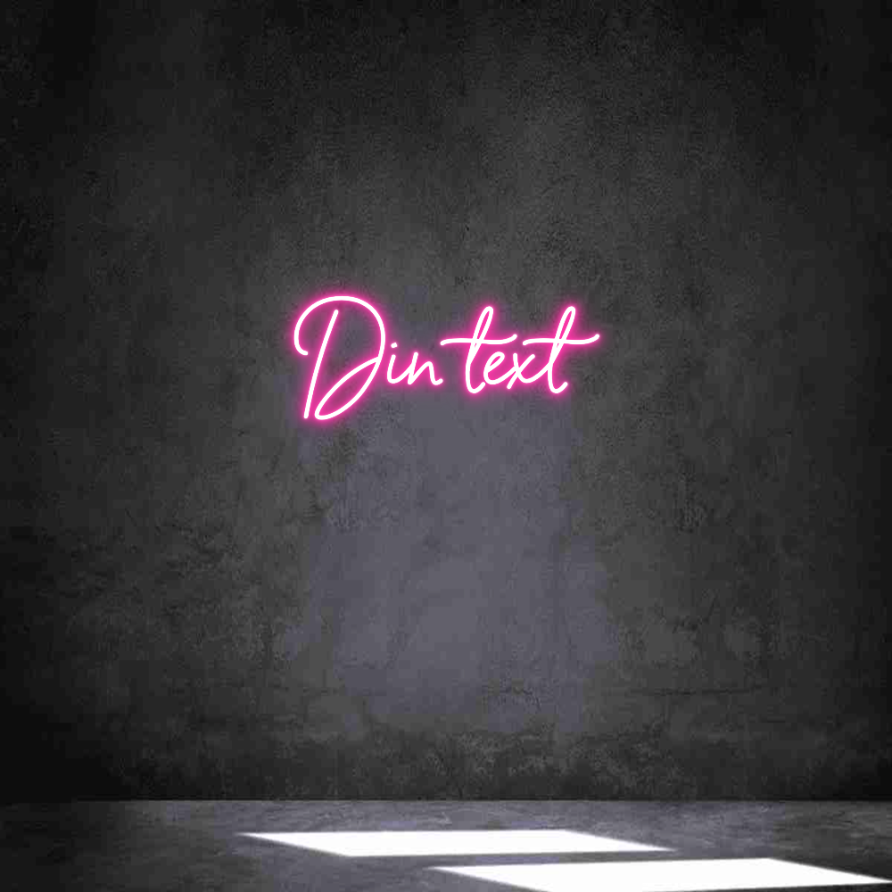 Anpassad neon: Din text