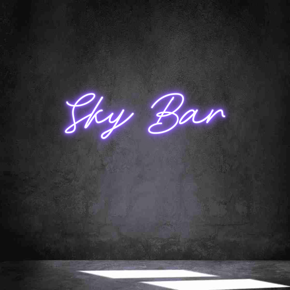 Anpassad neon: Sky Bar