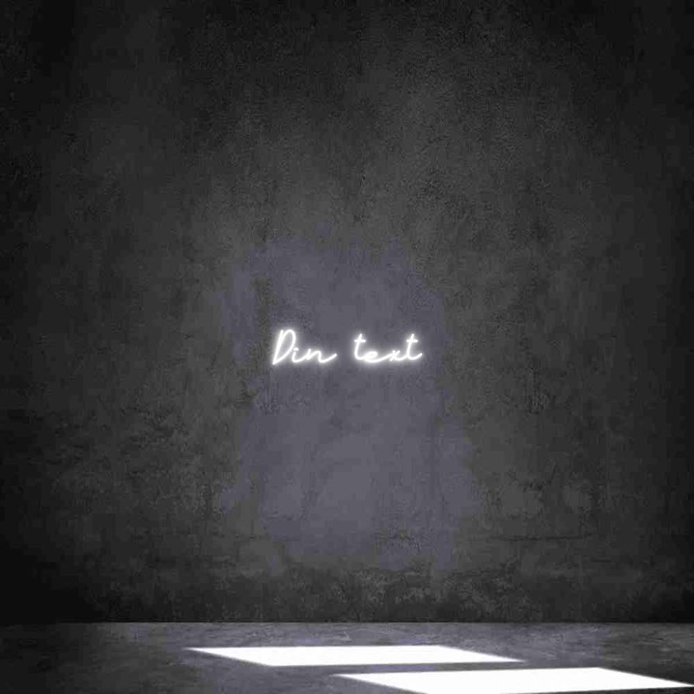 Anpassad neon: Din text