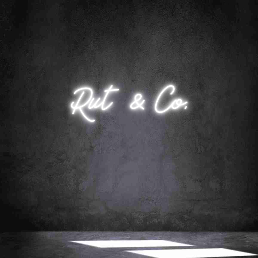 Anpassad neon: Rut & Co.