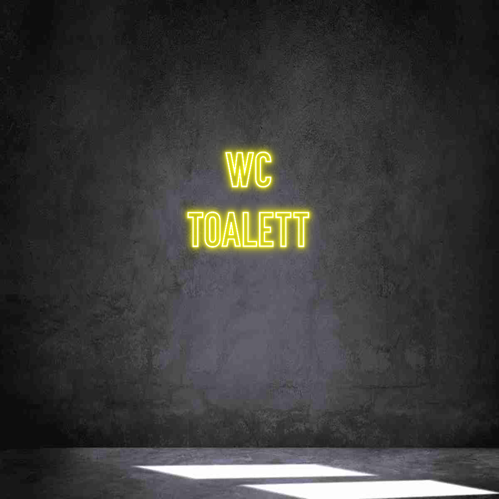 Anpassad neon: WC
Toalett