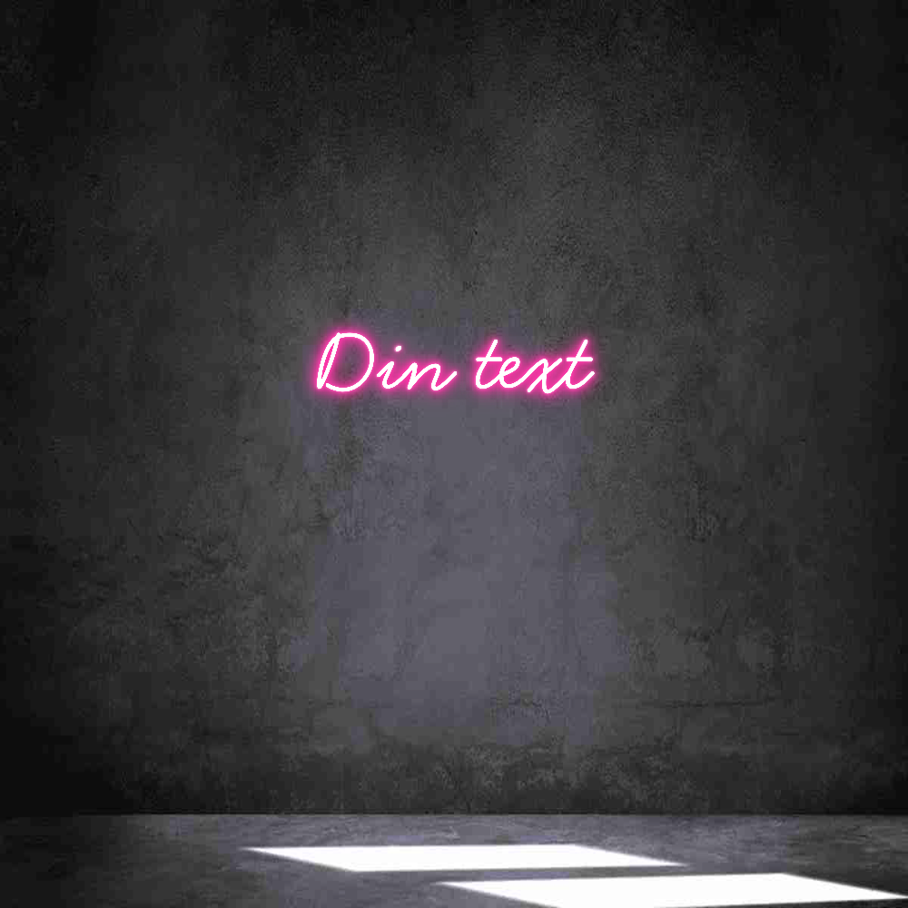 Anpassad neon: Din text