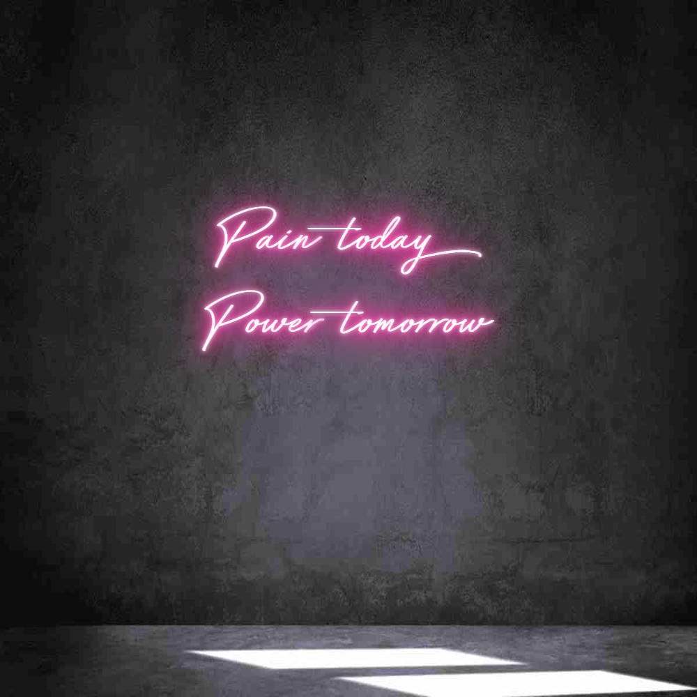 Anpassad neon: Pain today
P...