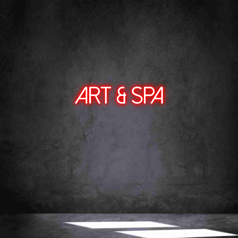 Anpassad neon: ART & SPA
