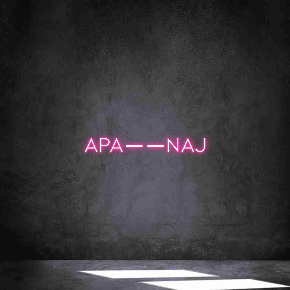 Anpassad neon: APA——NAJ