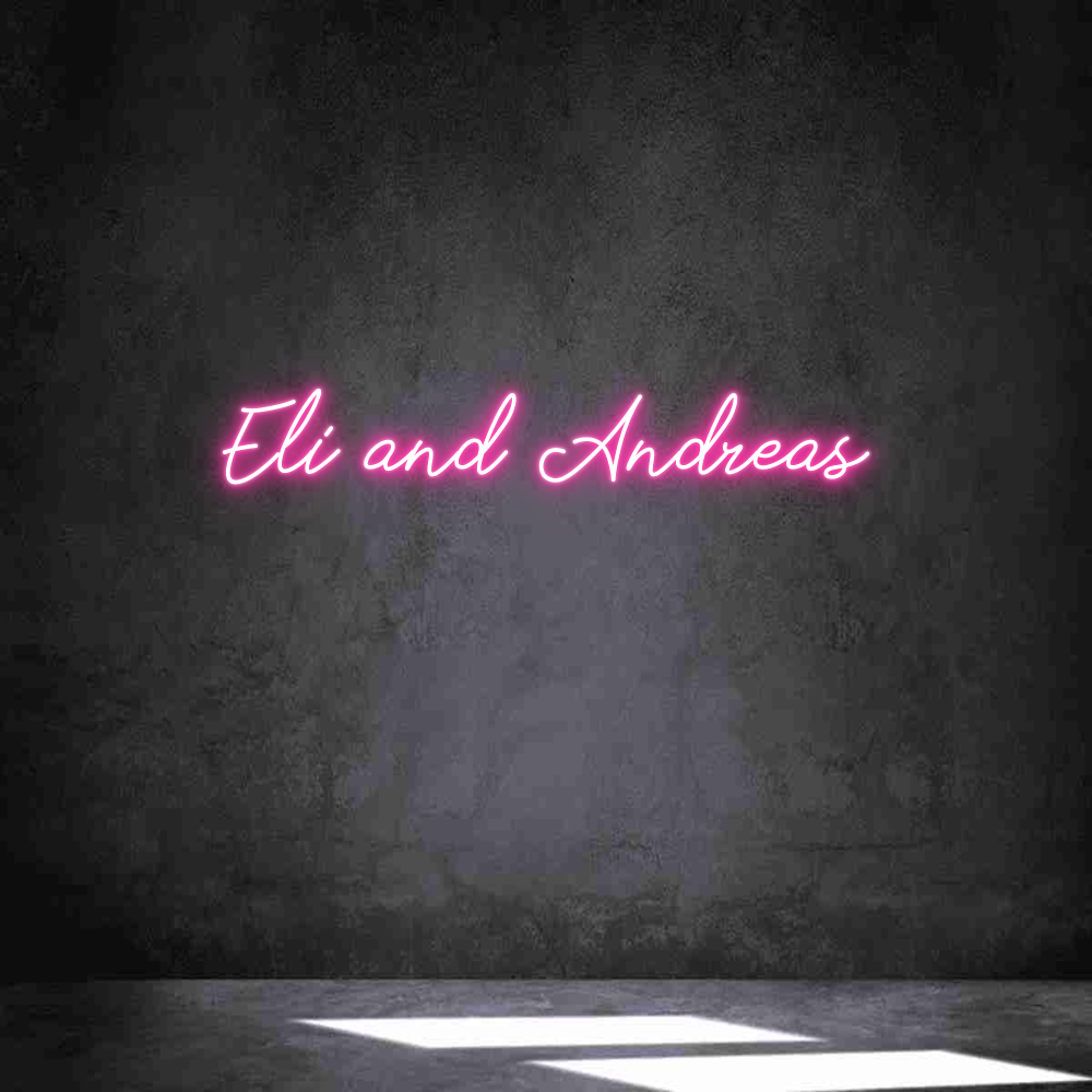 Anpassad neon: Eli and Andreas
