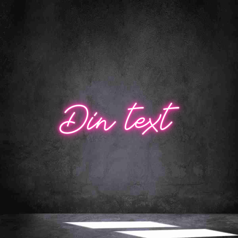 Anpassad neon: Din text