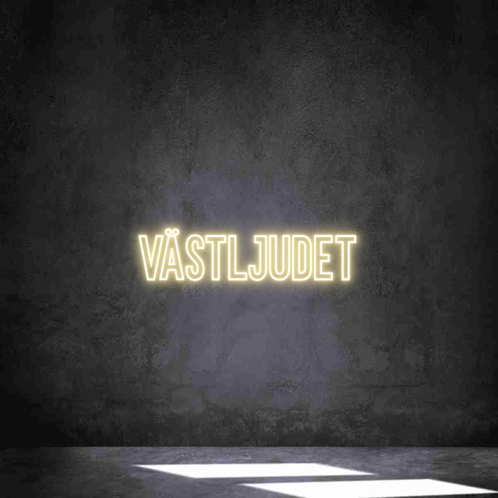 Anpassad neon: VÄSTLJUDET