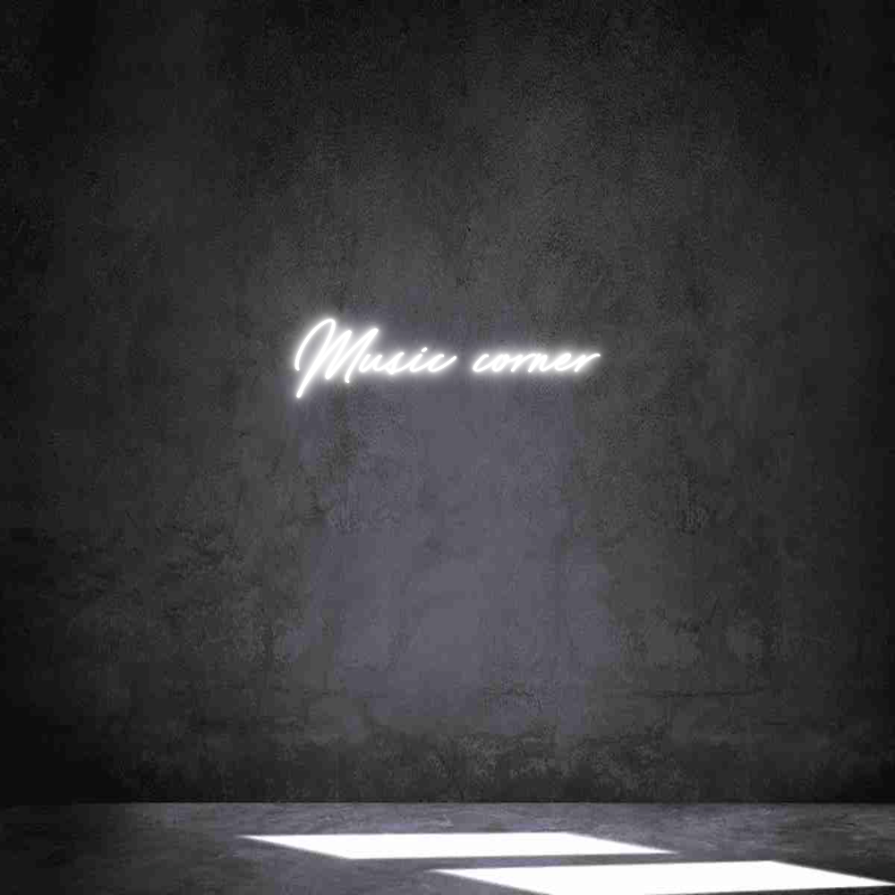 Anpassad neon: Music corner