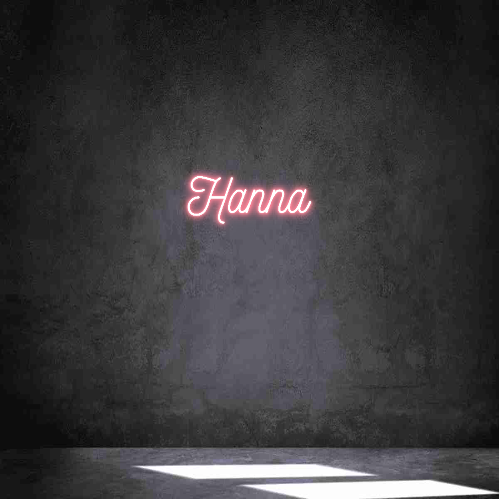 Anpassad neon: Hanna