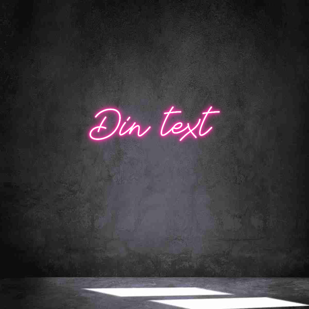 Anpassad neon: Din text