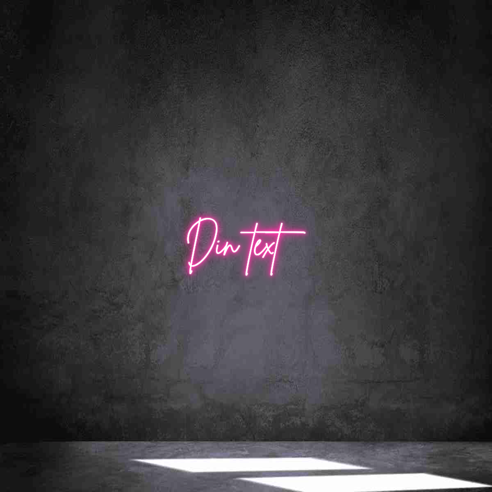 Anpassad neon: Din text