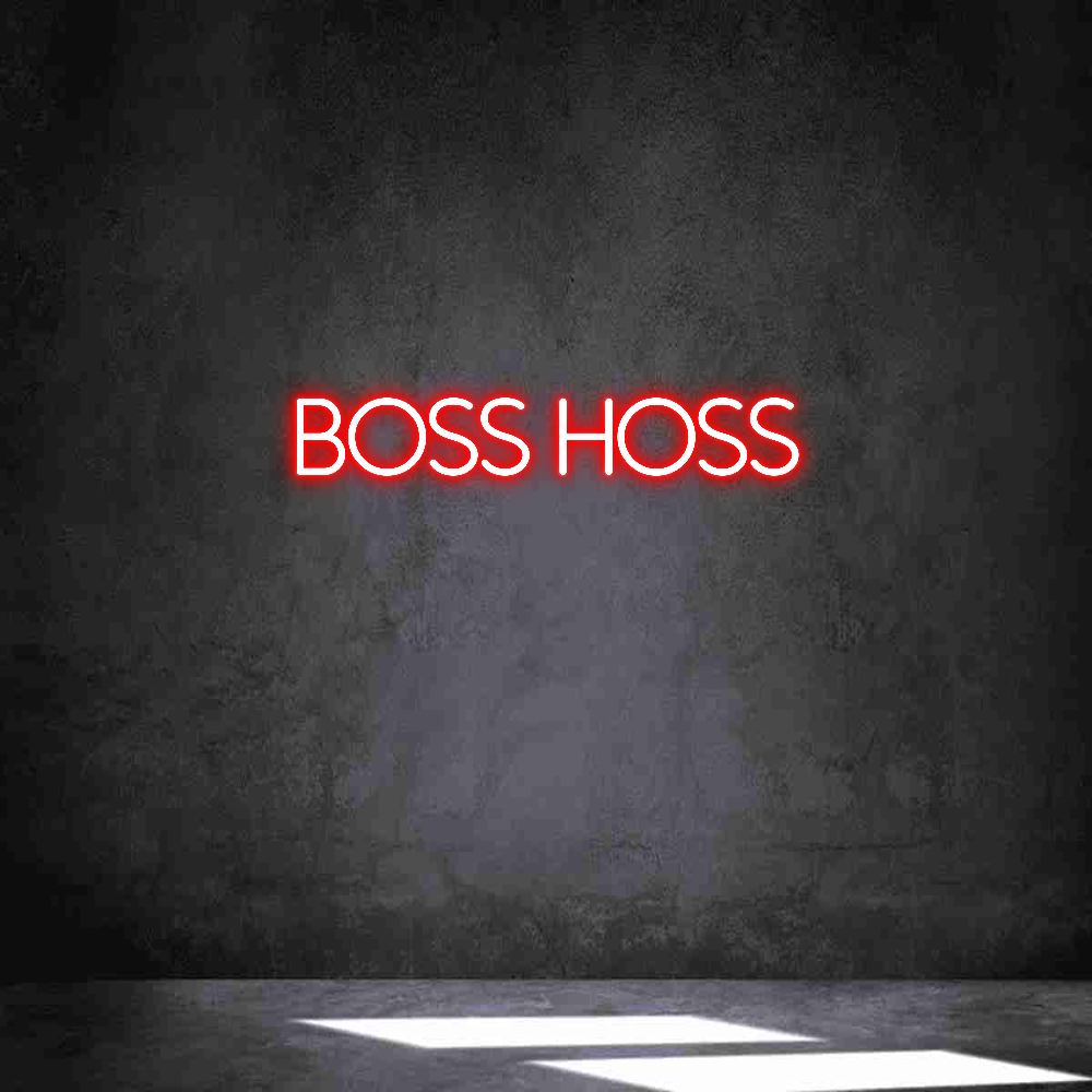 Anpassad neon: BOSS HOSS