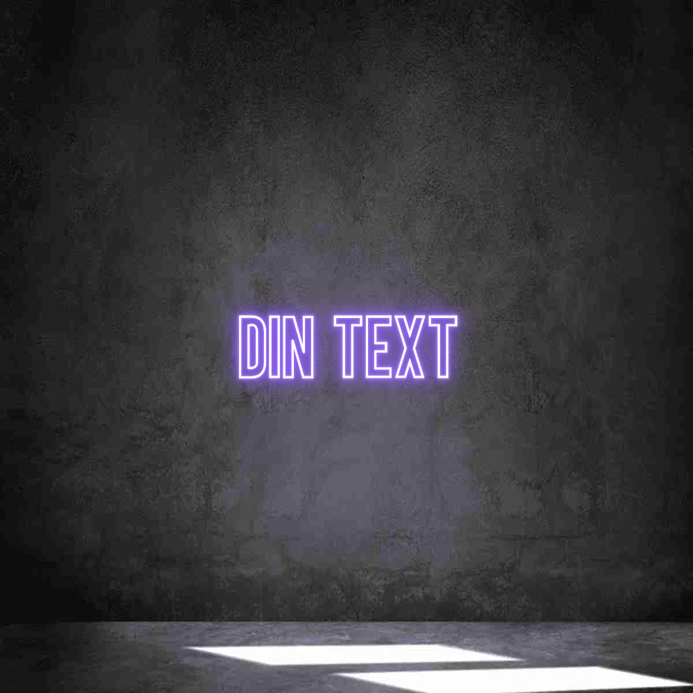 Anpassad neon: Din text