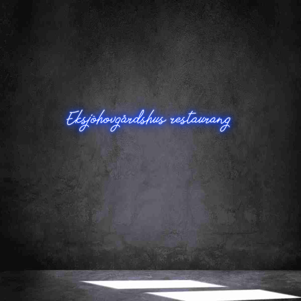 Anpassad neon: Eksjöhovgårds...