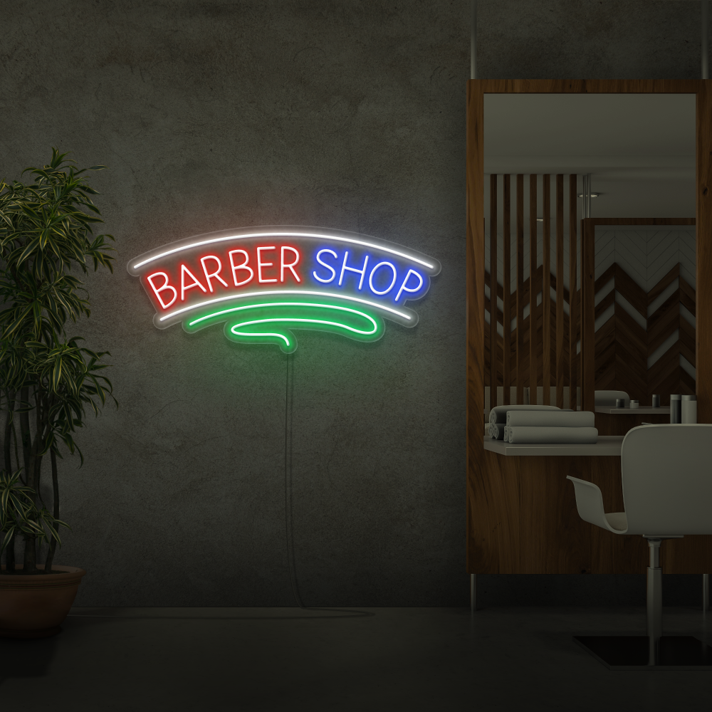 Neonskylt Barber Shop 2