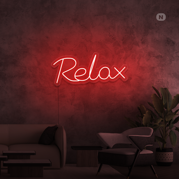 Neonskylt Relax