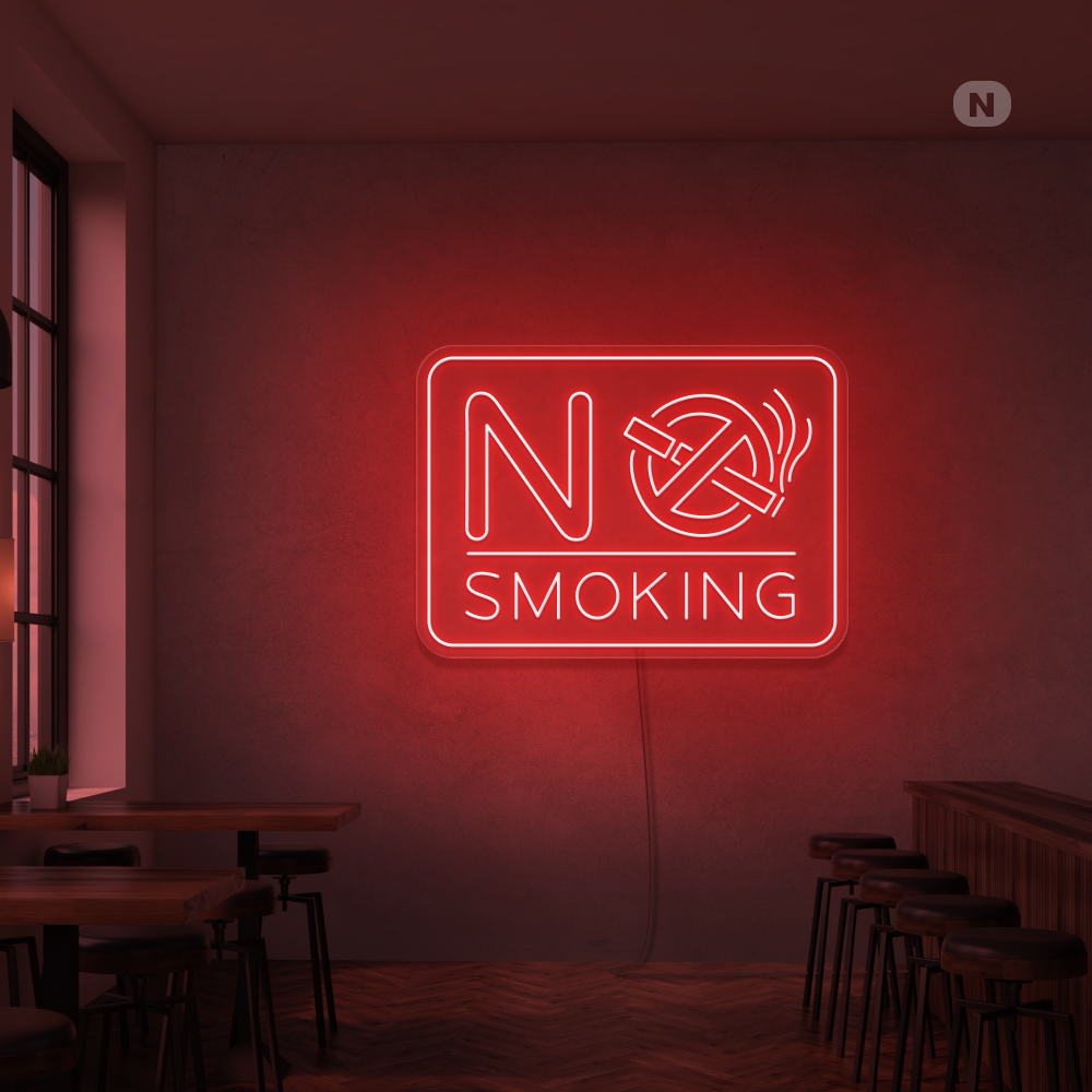 Neonskylt No Smoking