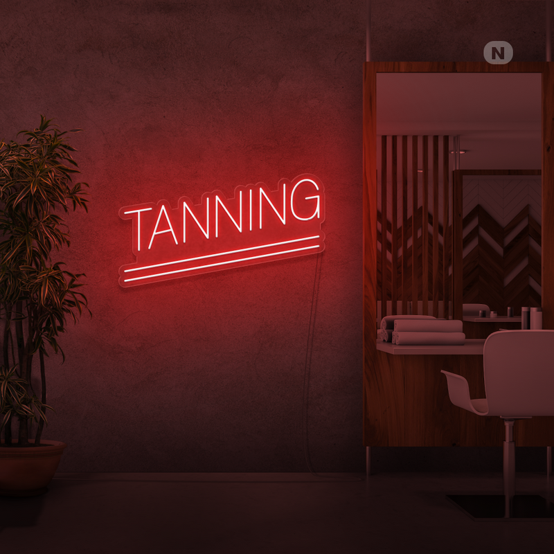 Neonskylt Tanning