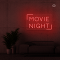 Neonskylt Movie Night