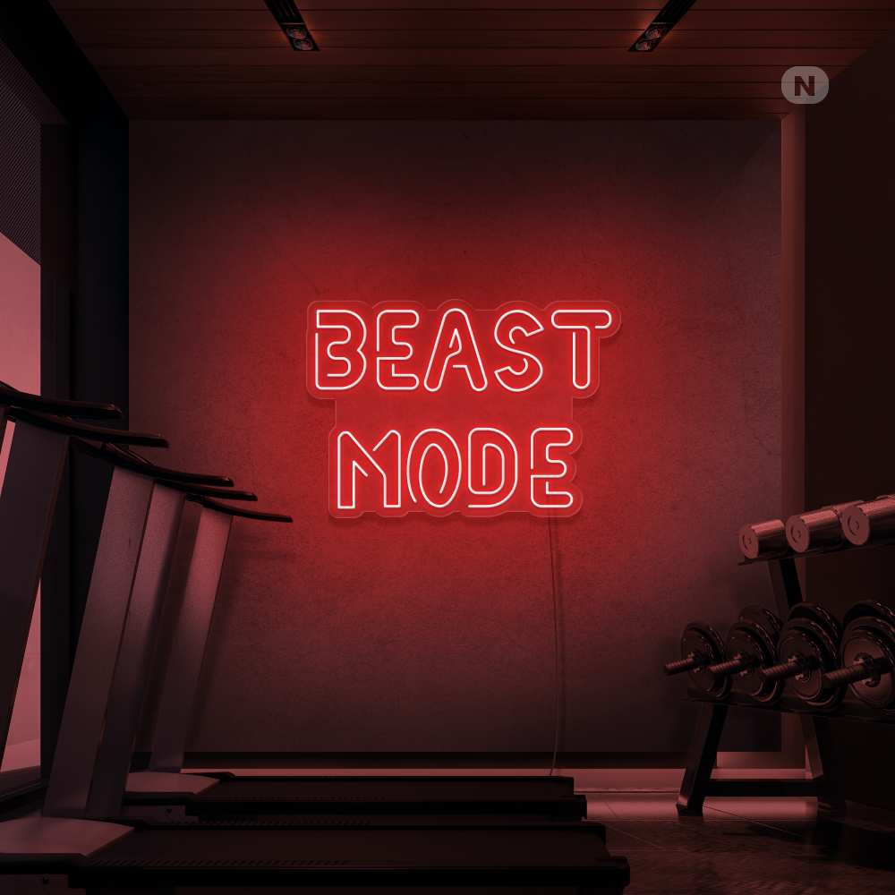 Neonskylt Beast Mode