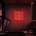Neonskylt Girls Girls Girls