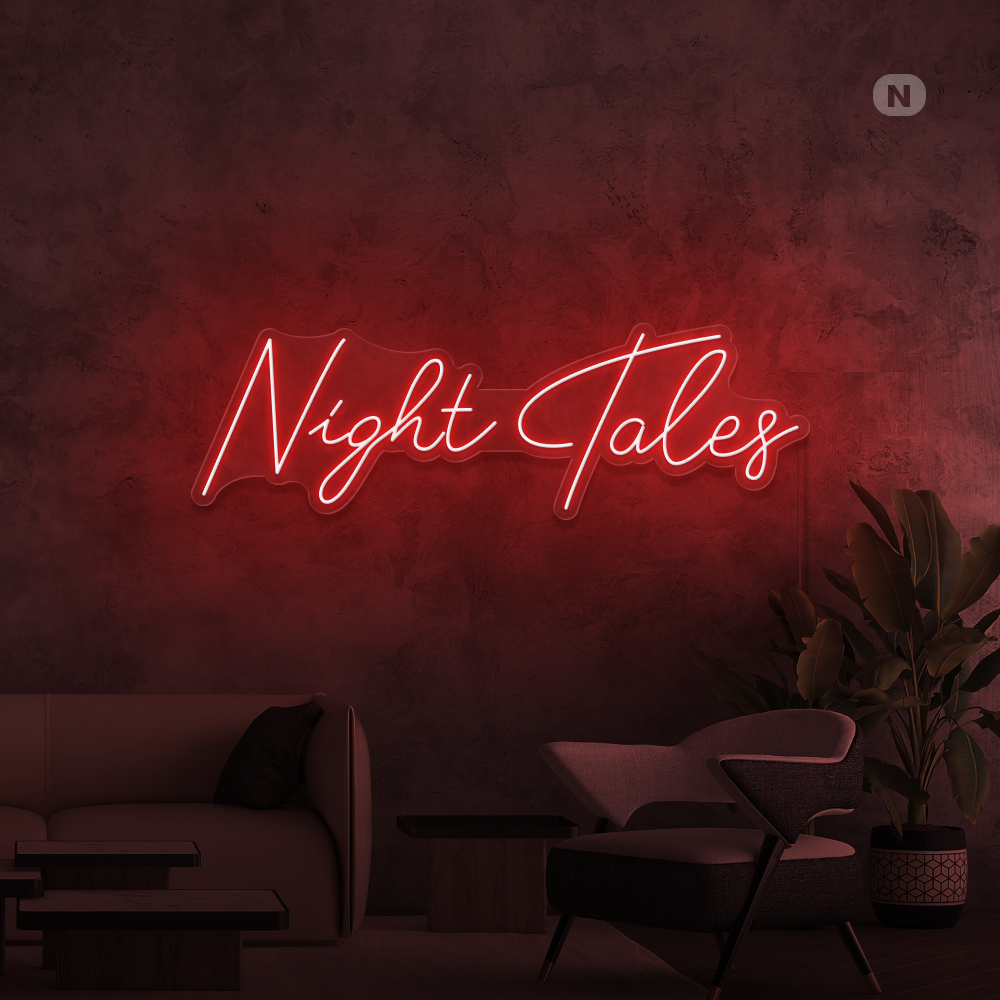 Neonskylt Night Tales