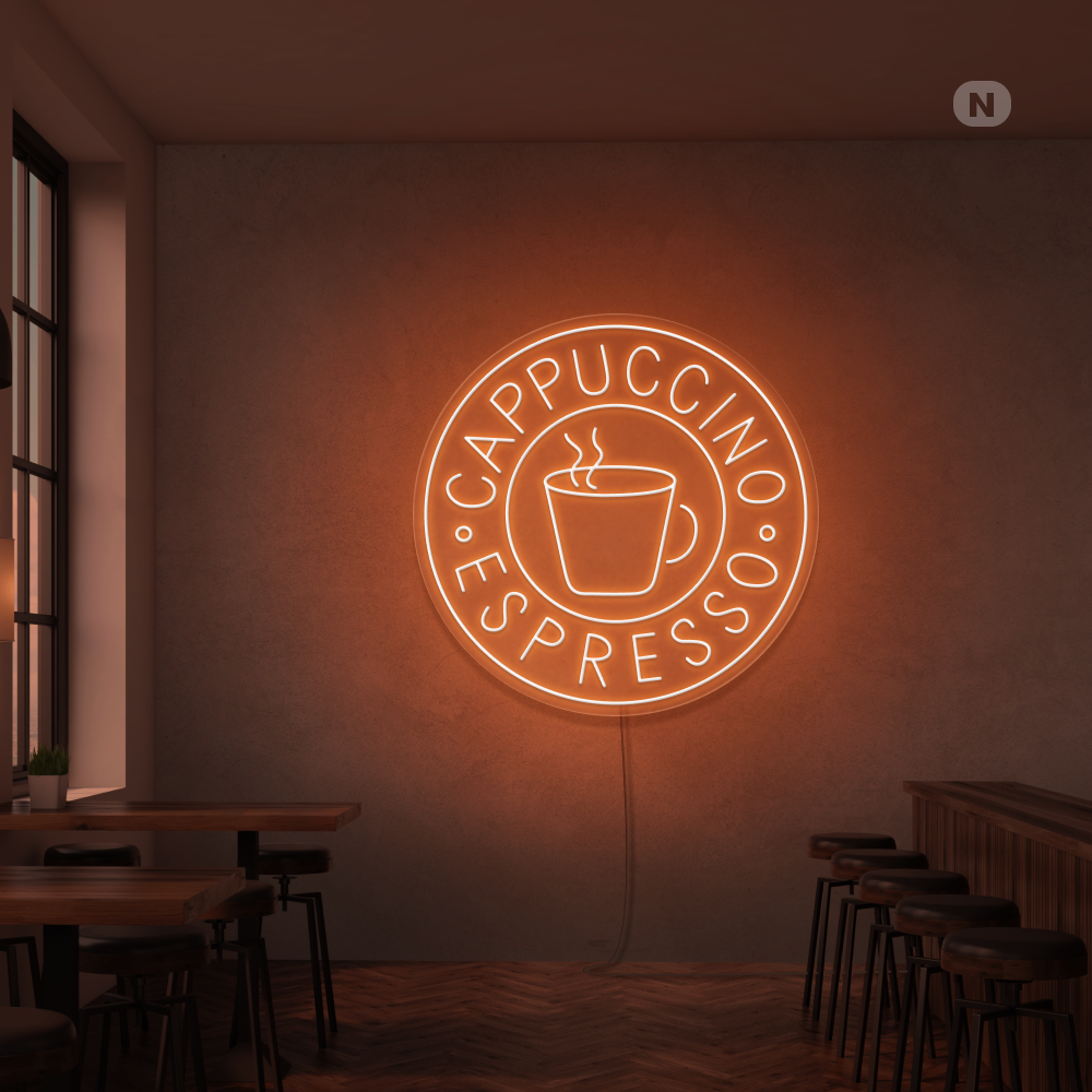 Neonskylt Cappucino Espresso