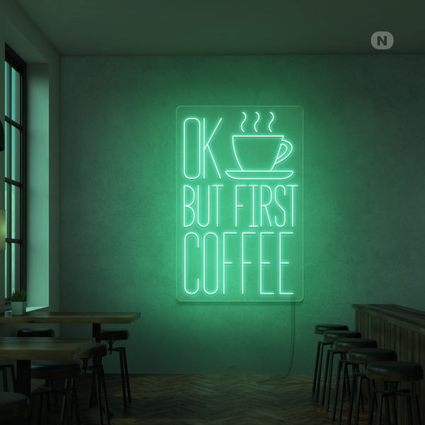 Neonskylt Kaffe