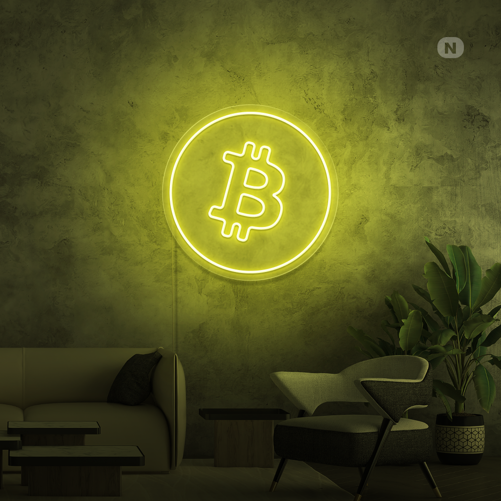 Neonskylt Bitcoin