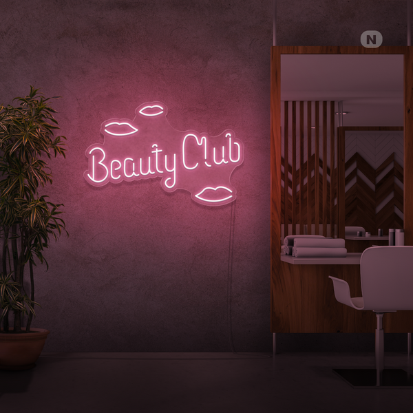 Neonskylt Beauty Club