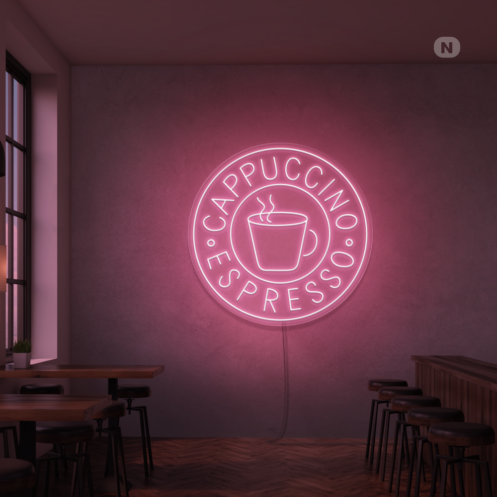 Neonskylt Cappucino Espresso