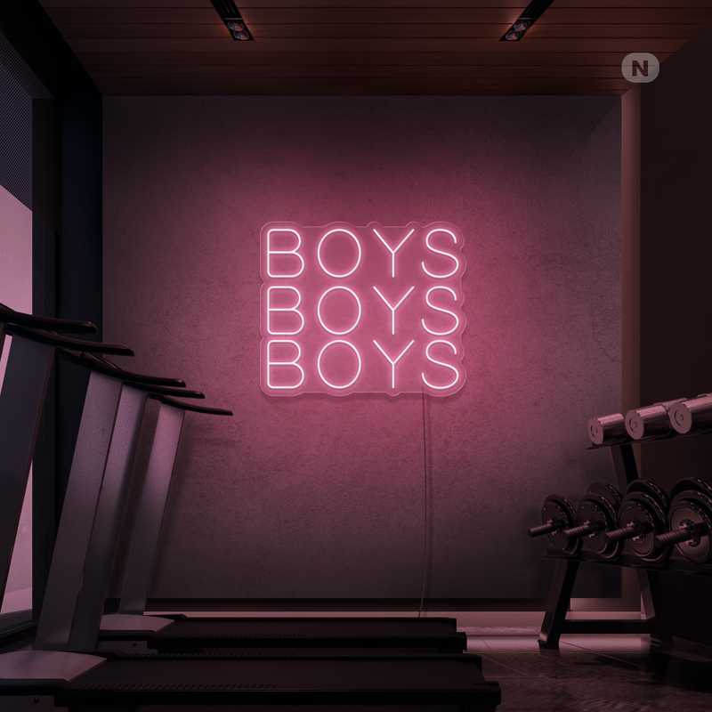 Neonskylt Boys Boys Boys