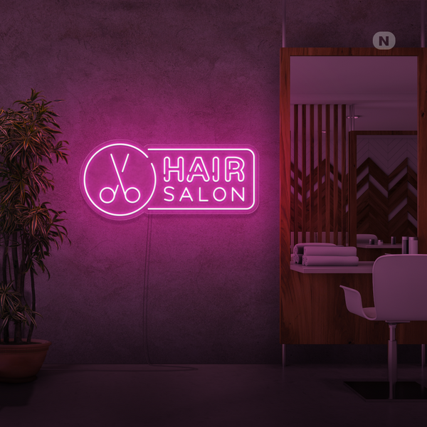 Neonskylt Hair Salon