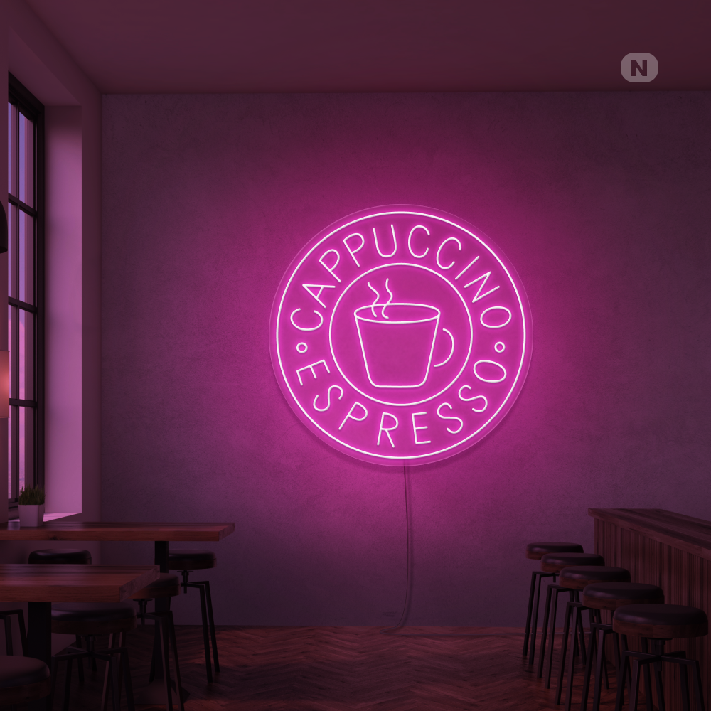 Neonskylt Cappucino Espresso