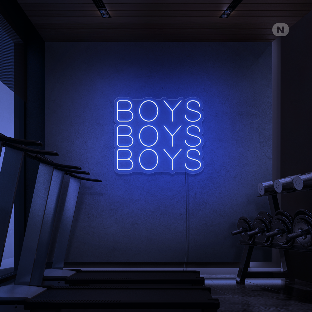 Neonskylt Boys Boys Boys