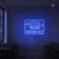 Neonskylt Hot & Cold Sandwiches