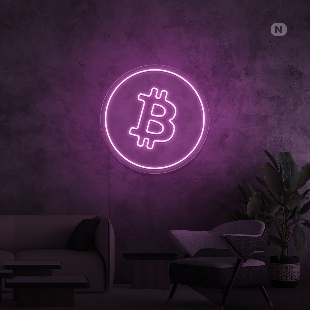 Neonskylt Bitcoin