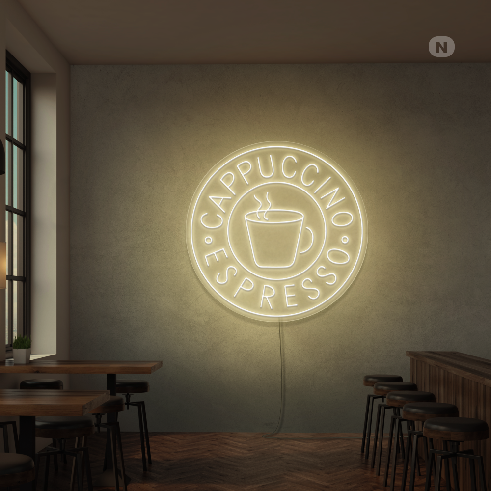 Neonskylt Cappucino Espresso