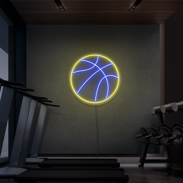 Neonskylt Basketboll