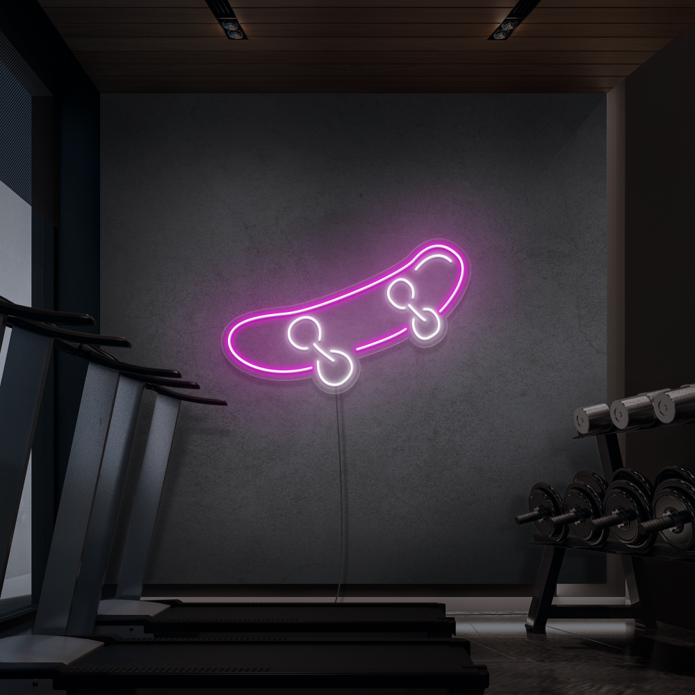 Neonskylt Skateboard